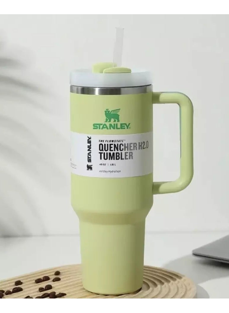 Stanley Quencher H2.0 FlowStatlVacuum Insulated Tumbler with Lid and Straw for Water, Iced Tea or Coffee, Smoothie and More, 40Ounce Stainless Steel - Image 2