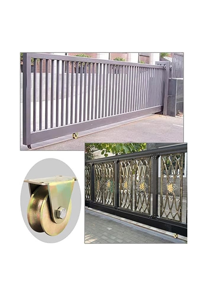 AQ AQSON عجلات مسار على شكل U من AQSON - 2 قطعة رولر بوابة منزلقة للتشغيل السلس والهادئ - Image 4