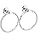 USHOWER USHOWER 2 Pack Brushed Nickel Towel Ring, Hand Towel Holder for Bathroom, Durable 304 Stainless Steel, Modern Style  - Image 2