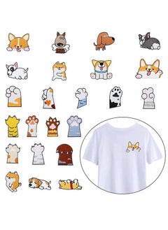 23 Pieces Iron on Patches for Clothing, Cute Dog & Paw Embroidered Appliqués Stickers, Sew On Patches for Jacket, Jeans, Clothes, Backpacks, Hats, Shoes (23 Dog Patches)