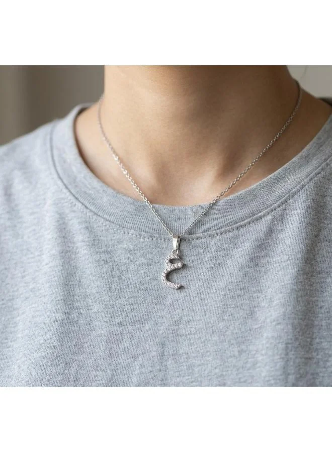 Rovaux  Arabic Letter 'Ayn' Necklace 18k Gold Plated for Women | Best Price UAE