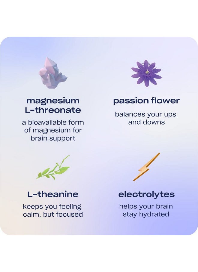 RECESS - Mood Powder, Calming Magnesium L-Threonate Blend With Passion Flower, L-Theanine, Electrolytes, Magnesium Calm Support Powder Supplement - Lemon Citrus 28 Serving Tub - Image 1