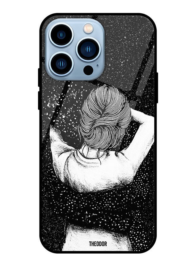 Theodor Protective Tempered Glass Case Cover For Apple iPhone 13 Pro Night Imagination Of Girl - Image 1