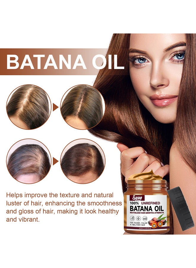SOUG Batana Oil For Hair Growth Healthier Thicker Fuller Hair, Batana Oil For Hair Growth, Batana Oil Organic, Batana Oil Organic To Repair Dry Damaged And Frizzy Hair, Deep Repair Conditioning, 120ML - Image 5