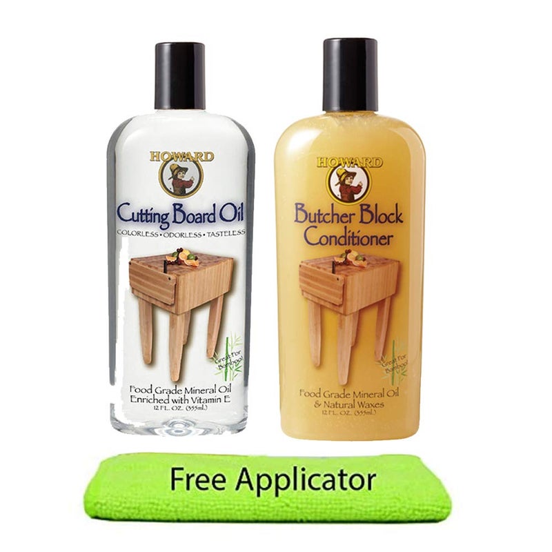 Howard Butcher Block Conditioner and Cutting Board Oil 12 oz, Food Grade Conditioner and Oil, Great for Heave Use Cutting Boards and Utensils, Re hydrate your Cutting Blocks - Image 1