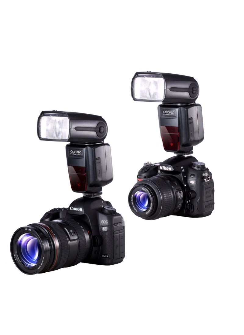 Coopic COOPIC CF600EX LCD Display Flash wireless 1/8000S HSS GN58 5500K Master TTL Flash Speedlite Compatible with all CANON NIKON Cameras  - Image 3