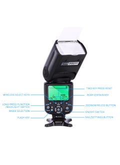 Coopic COOPIC CF600EX LCD Display Flash wireless 1/8000S HSS GN58 5500K Master TTL Flash Speedlite Compatible with all CANON NIKON Cameras  - Image 4