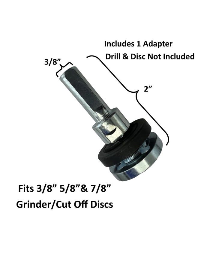 Keyfit Tools U.S.A. Drill Adapter Attachment for 3/8" 5/8" & 7/8" Arbor Grinding Discs & Abrasive Cut Off Wheels Precisely Converts Your Angle Grinder Discs to Drill Power Fits Standard Size Holes - Image 4