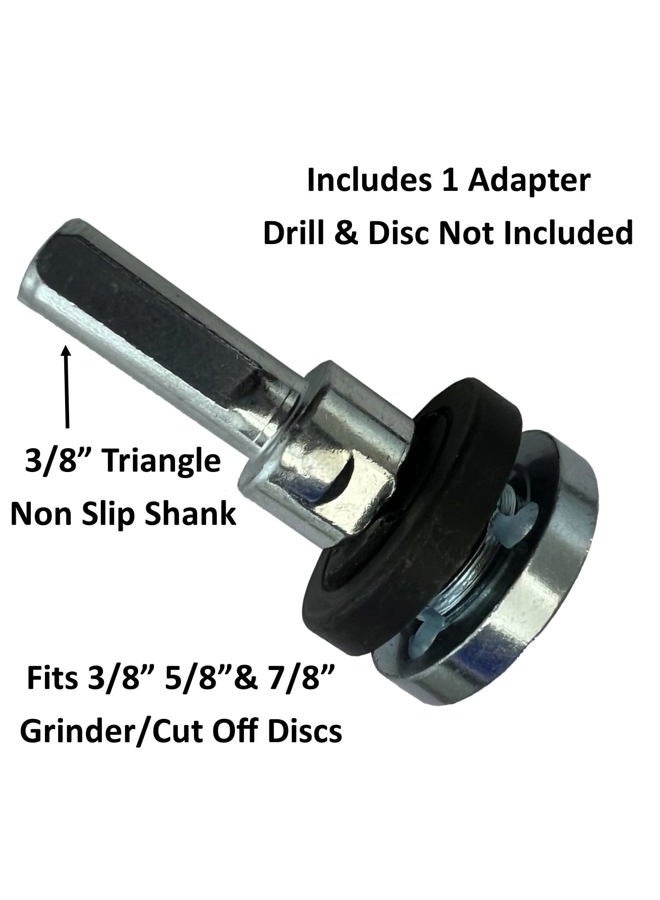 Keyfit Tools U.S.A. Drill Adapter Attachment for 3/8" 5/8" & 7/8" Arbor Grinding Discs & Abrasive Cut Off Wheels Precisely Converts Your Angle Grinder Discs to Drill Power Fits Standard Size Holes - Image 2