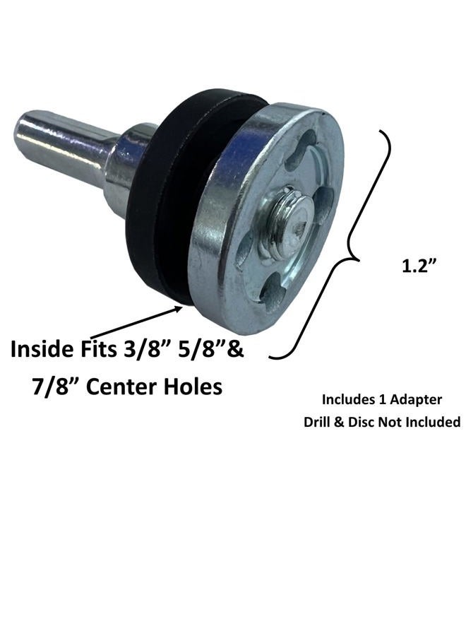 Keyfit Tools U.S.A. Drill Adapter Attachment for 3/8" 5/8" & 7/8" Arbor Grinding Discs & Abrasive Cut Off Wheels Precisely Converts Your Angle Grinder Discs to Drill Power Fits Standard Size Holes - Image 5