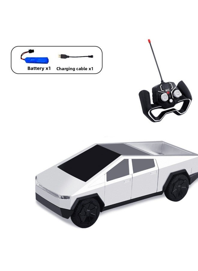 Tera Cyber Pickup Remote Control Car Children's Large Simulation Remote Control Car Toy Children's Model Gift-Color:[bag] Tesla Remote Control Car Comes With 1 Battery  - Image 1