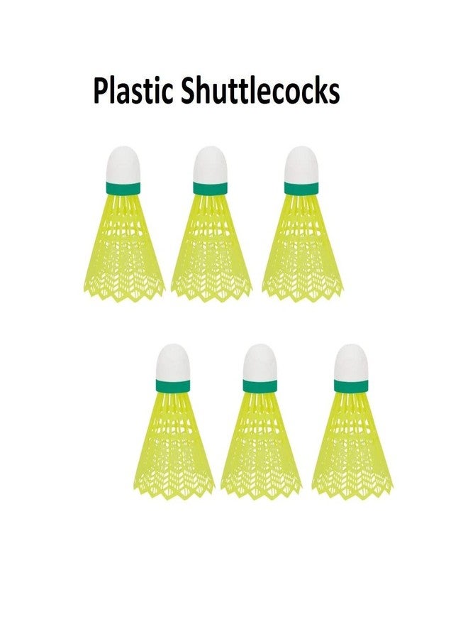 RuvAm Badminton Nylon Shuttlecock with Cork with Excellent Flite,RuvAm Kids Beginner's Practice Shuttle Cap Nylon Shuttlecock,Set of 6 Piece - Image 2