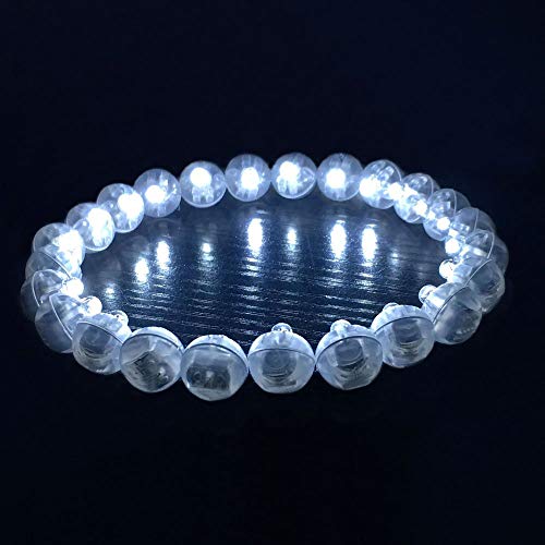 Neo LOONS 50pcslot 50 X White Round Led Ball Lamp Balloon Light Long Standby time for Paper Lantern Balloon Light Party Wedding Decoration - Image 5