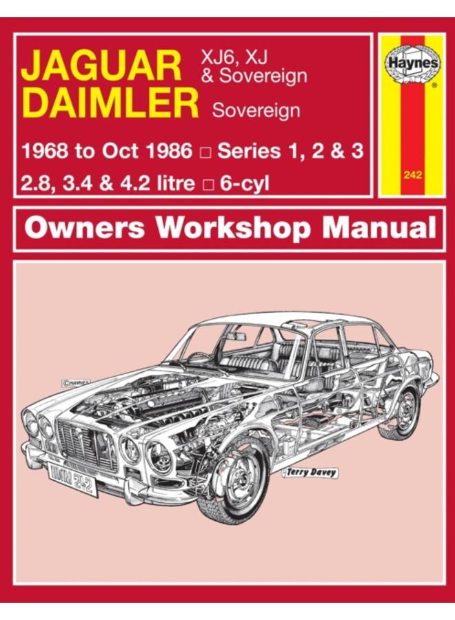 Jaguar XJ6, XJ & Sovereign; Daimler Sovereign (68 - Oct 86) Haynes Repair Manual