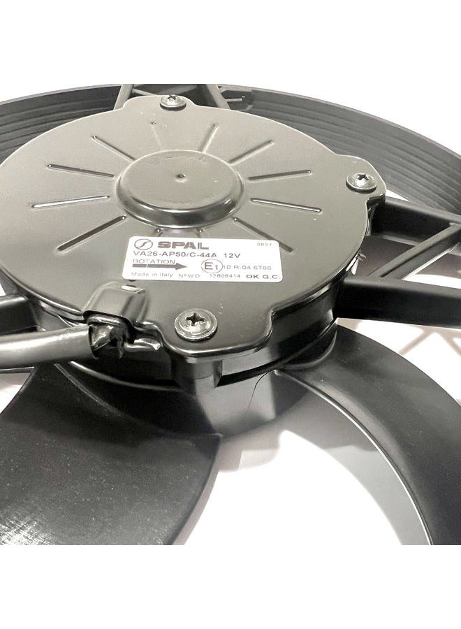 SPAL 30101512 11" Puller Radiator Condenser Fan 12 Volt High Performance Curved Blade 1233 cfm VA26-AP50/C-44A & Spal FRPT Harness - Image 5
