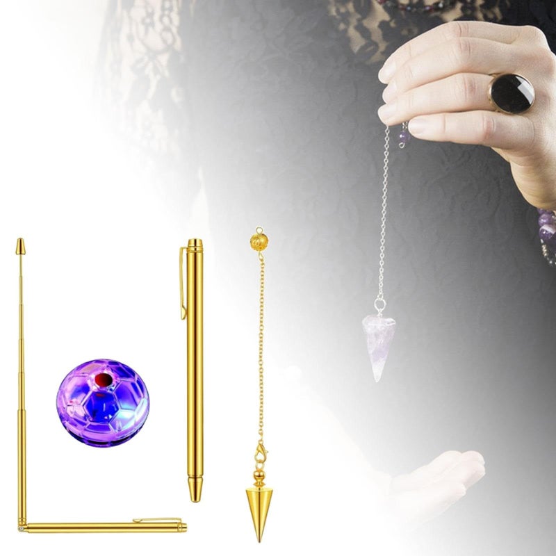 Copper Dowsing Rods Set With Portable Handle For Hiking Divining Beginners 4PCS - Image 5