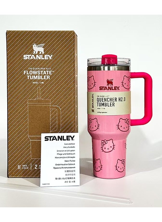Stanley - Quencher Stainless Steel Vacuum Insulated Tumbler with Lid and Straw for Water, Iced Tea or Coffee, Smoothie and More, 40 oz - Image 1