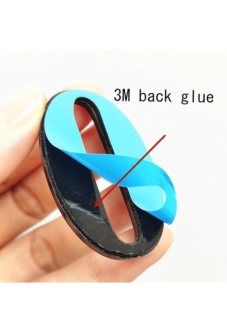 أرقام البوابة من 0 إلى 9، لوحة أرقام بلاستيكية، لوحة أرقام للباب، لافتة درج المنزل، ملصق عنوان المكتب المنزلي، ملصق الباب - Image 3