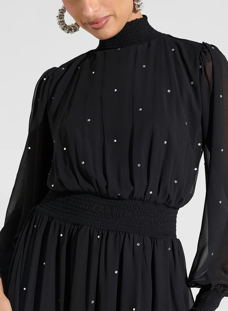 Golden Apple Embellished Maxi Dress