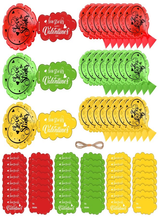 Vynium 24 Pack Valentine's Day Whoopie Cushions Card Set, Love Stinks Self Inflating Whoopee Cushion, Adult Valentine's Day Party Favors Fart Prank Kit, Novelty Trick Joke Gift for Adults Office Home (24PCS) - Image 1