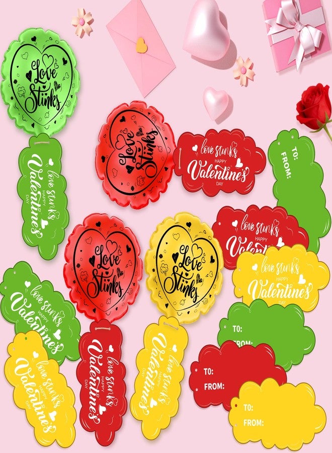 Vynium 24 Pack Valentine's Day Whoopie Cushions Card Set, Love Stinks Self Inflating Whoopee Cushion, Adult Valentine's Day Party Favors Fart Prank Kit, Novelty Trick Joke Gift for Adults Office Home (24PCS) - Image 4
