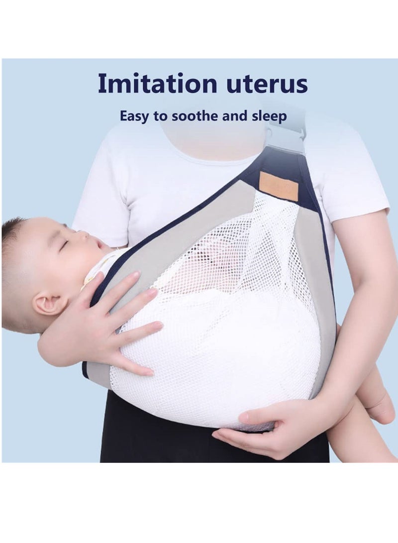 SOLARAE حمالة أطفال مريحة على كتف واحد - حمالة بوليستر قابلة للتعديل مع شبكة ثلاثية الأبعاد للراحة والدعم - Image 4