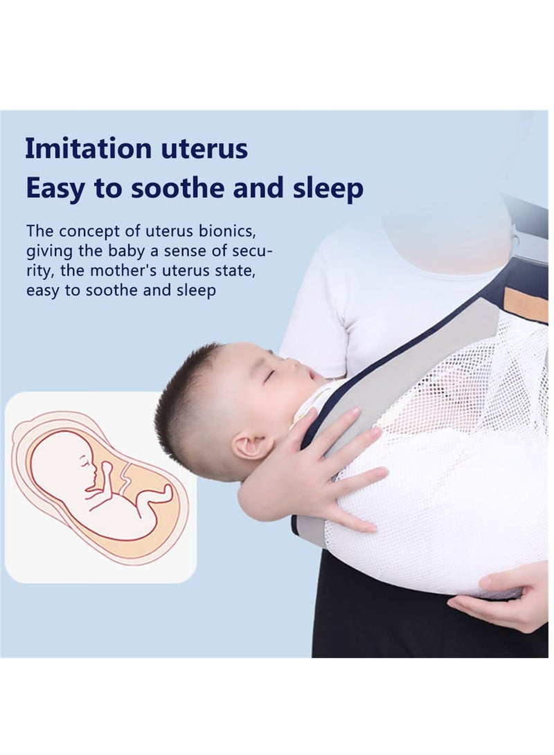 SOLARAE حمالة أطفال مريحة على كتف واحد - حمالة بوليستر قابلة للتعديل مع شبكة ثلاثية الأبعاد للراحة والدعم - Image 2