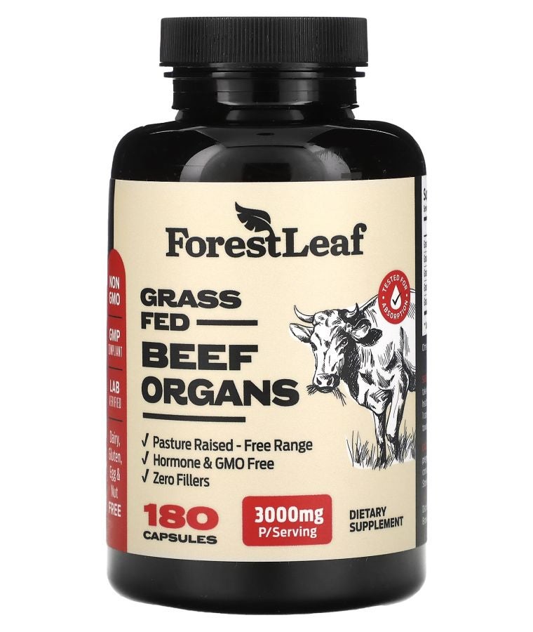 Grass Fed Beef Organs 180 Capsules