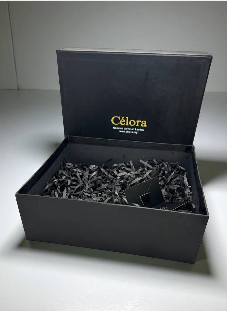 celora Celora Luxury Genuine Leather Long Wallet for Men – Slim & Sophisticated Design  - Image 3
