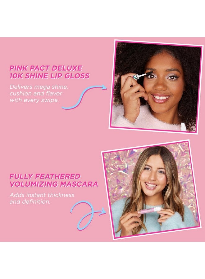 Petite 'N Pretty Petite 'n Pretty "Amazon Exclusive" Glow Basics Natural Makeup Starter Gift Set for Kids, Tweens & Teens for Eyes, Cheeks & Lips- Clean, Non Toxic  - Image 4