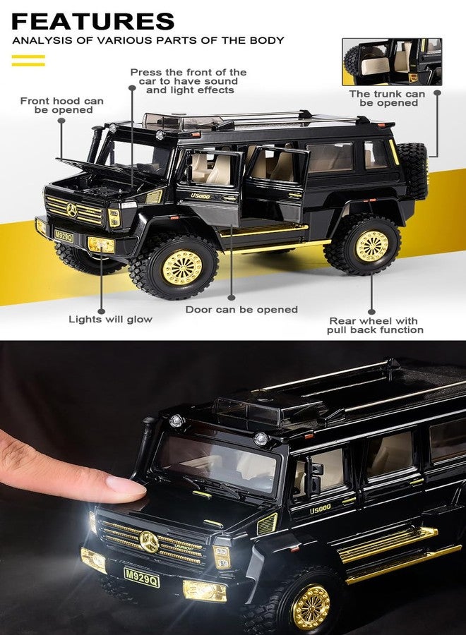 Magicwand® 1:24 Scale Die-Cast Merrc U5000 Monster with 6 Openable Doors Working Headlights & Tail Lights【Pack of 1】【Colors as Per Stock】 - Image 2