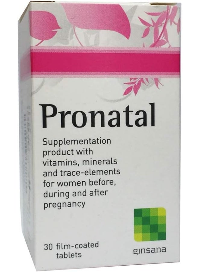 Ginsana Pronatal Tablets 30'S