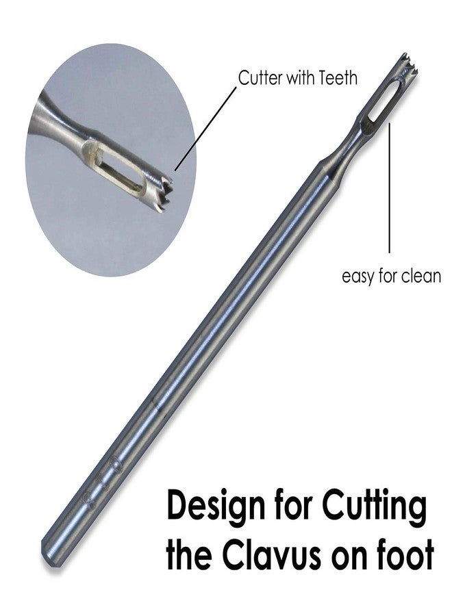 C & I C&I Hollow Cutter Bit, Profession Tungsten Tool for Pedicure (with Teeth) - Image 2