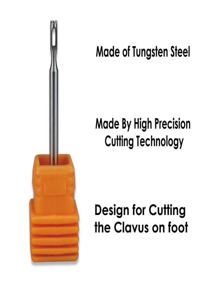 C & I C&I Hollow Cutter Bit, Profession Tungsten Tool for Pedicure (with Teeth) - Image 3