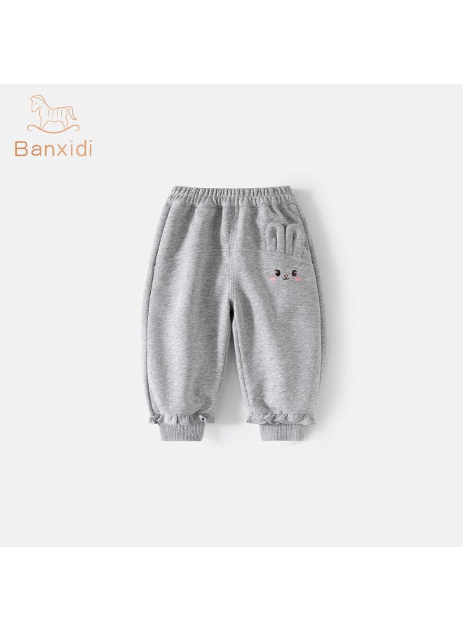 Benhedi Banxidi Girls' Pants Spring New Stylish Baby Casual Cartoon Jogger Sweatpants For Kids Spring And Autumn - Image 1
