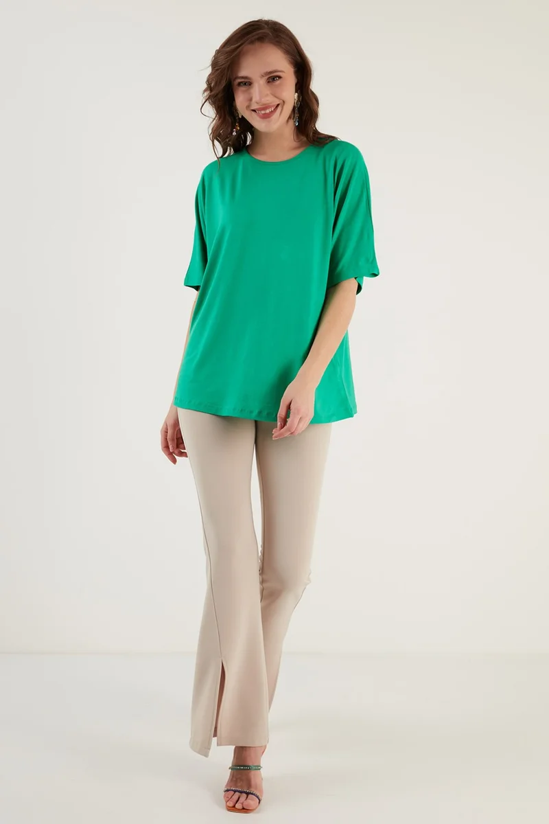Lela Crew Neck Oversize Blouse Women's Blouse 5864528