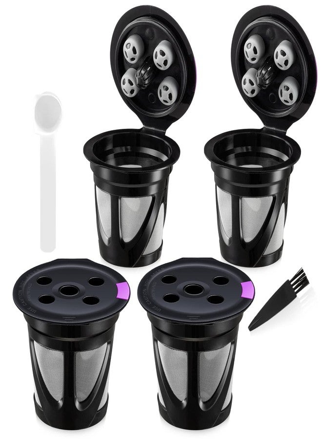 dadop Reusable K Cups for Keurig Supreme and K-Supreme Plus, 4 Pack Refillable Kcup Compatible with K Slim K-Duo Coffee Maker - MultiStream Technology Coffee Pods Filter - Image 1