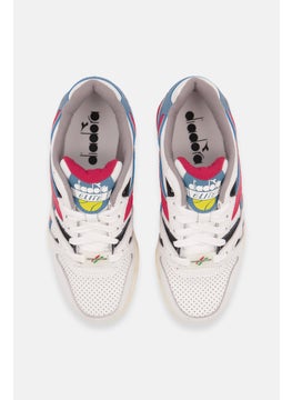 DIADORA Kids Boy Duratech Elite Leather Outdoor Shoes, White Combo  - Image 2