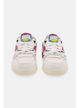 DIADORA Kids Boy Duratech Elite Leather Outdoor Shoes, White Combo  - Image 4