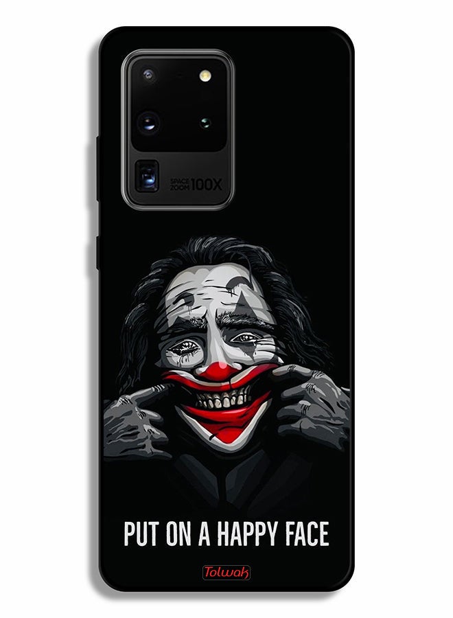 Tolwak Samsung Galaxy S20 Ultra Protective Case Cover Put On Happy Face - Image 2