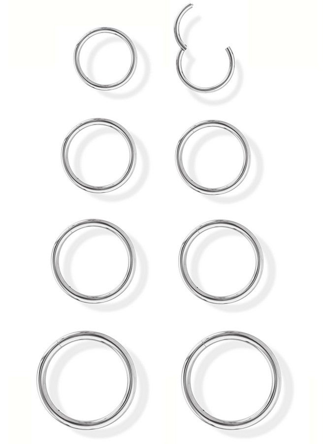 Jstyle خواتم أنف قابلة للنقر من الفولاذ الجراحي 16G مع مفصل للأنف للغضروف والهيليكس والداث والتراجي والروك والكونش والشفة والأذن للنوم للنساء والرجال - Image 1