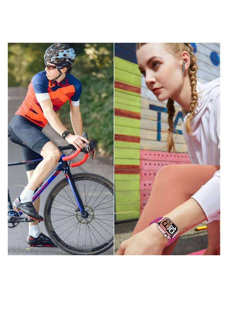 SYOSI Screen Protector Compatible with Apple Watch Series 10 46mm Case, Soft TPU Plated Case, All-Around Protective Screen Full Cover Bumper, Compatible for iWatch Series 10 Smart Watch (6-Pack ) - Image 5