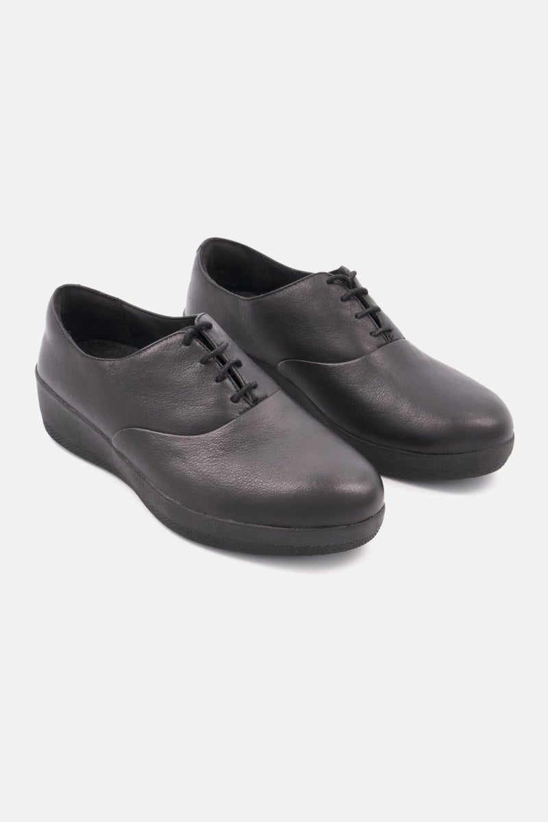 FitFlop Women Classic Tassel Superoxford Lace Up Casual Shoe, Black  - Image 1