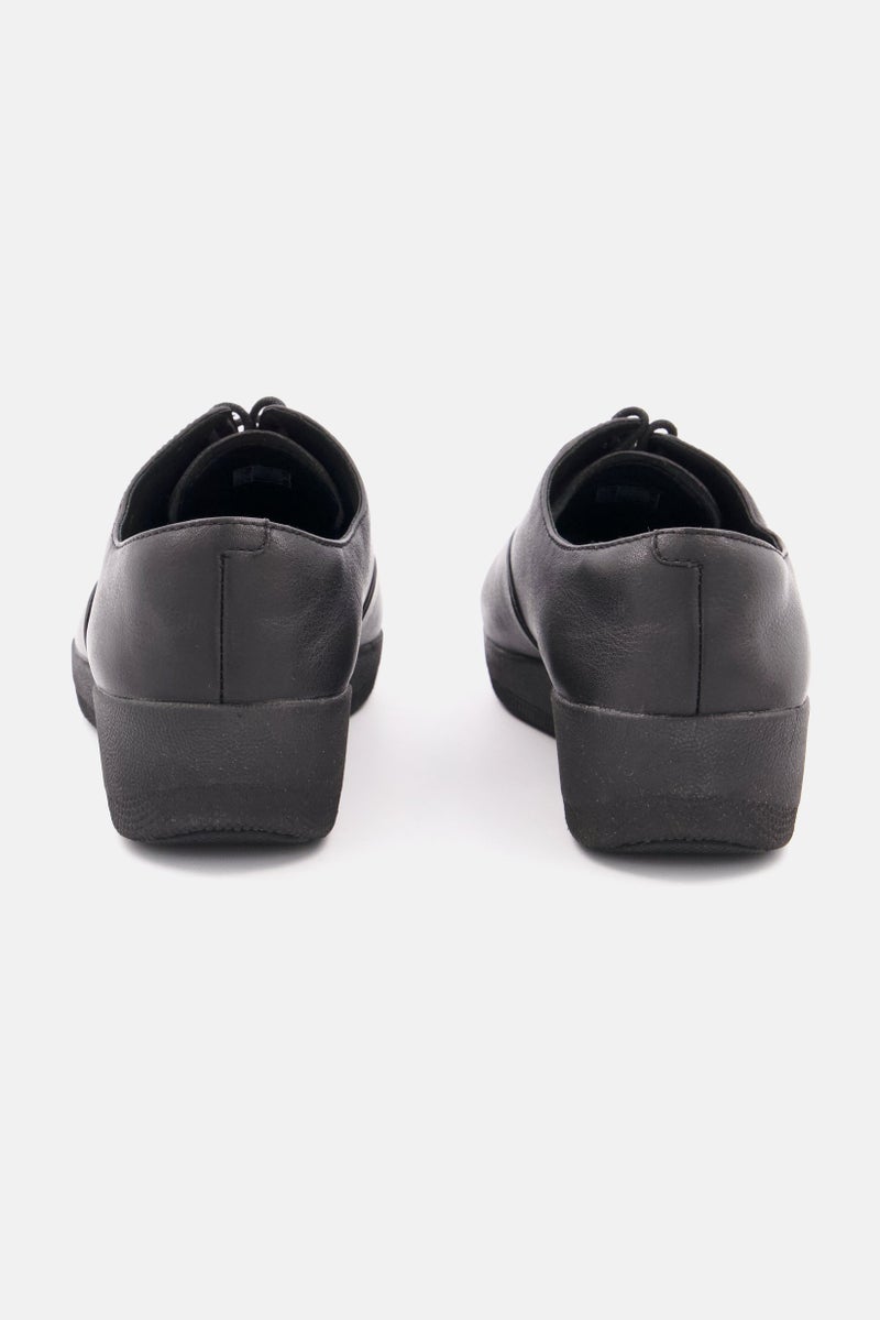 FitFlop Women Classic Tassel Superoxford Lace Up Casual Shoe, Black  - Image 3
