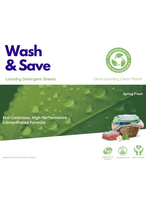 Laundry Detergent Sheets Fresh Scent