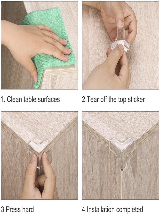 Freeboot Silicon Corner Protectors Safety Corner Protectors for Baby Transparent Corner Protectors for Covering Sharp Furniture and Table Corners (16) - Image 5