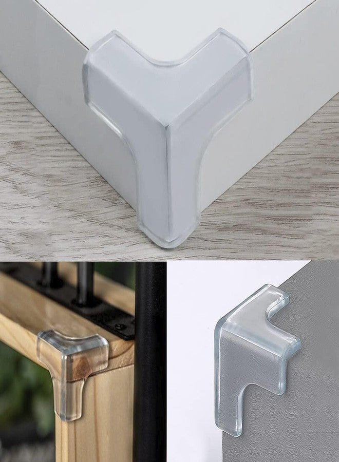 Freeboot Silicon Corner Protectors Safety Corner Protectors for Baby Transparent Corner Protectors for Covering Sharp Furniture and Table Corners (16) - Image 3