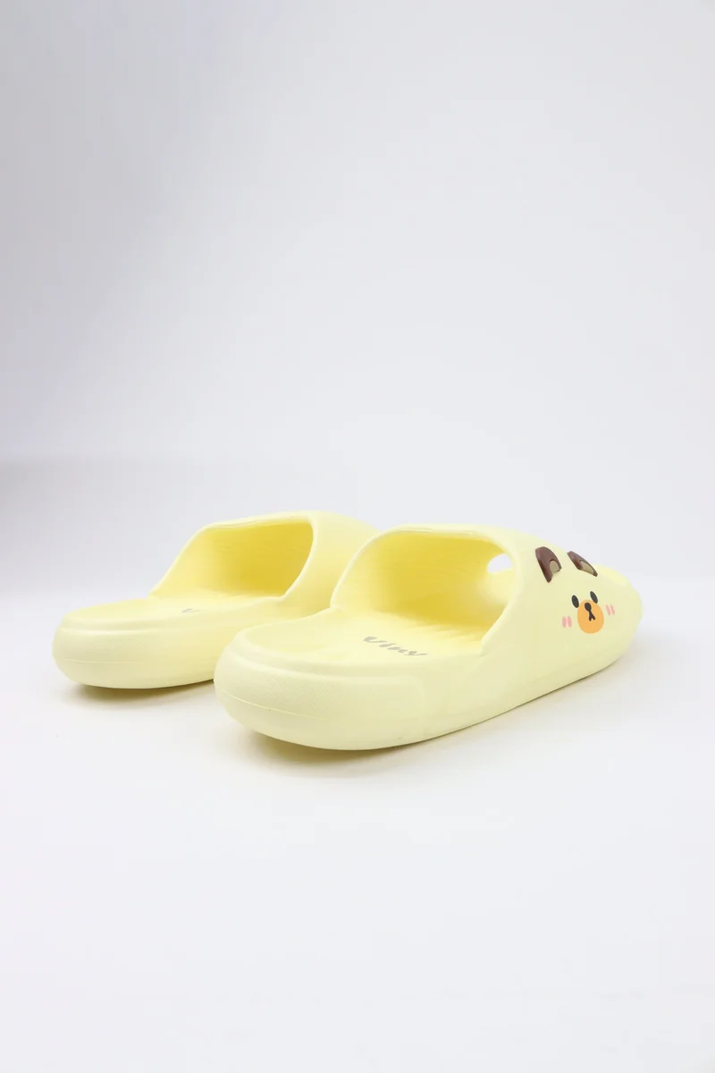 Viny YELLOW Viny Women’s Cute Slide Slippers – Soft Lightweight Comfort Home & Casual Sandals for Women | Best Price UAE