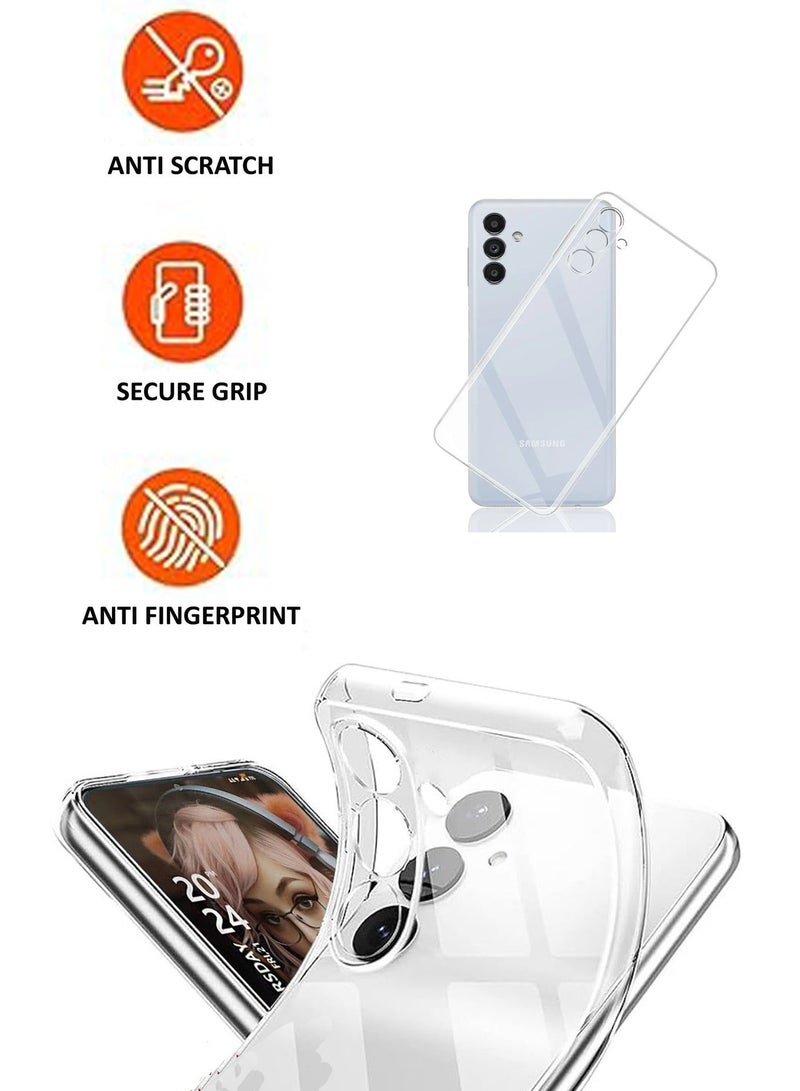 NAFCO For Samsung Galaxy A16 - Transparent Silicone Drop-Proof Clear Protective Phone Cover - Transparent - Image 2