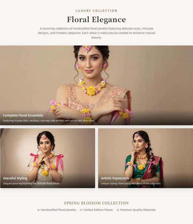 Sanvatsar Home Yellow, Pink and White Artificial Flowers Flower Jewellery for Your Little Kanha | Baby Jewellery - Image 4